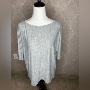Banana Republic Luxespun Marble Gray Top Size L